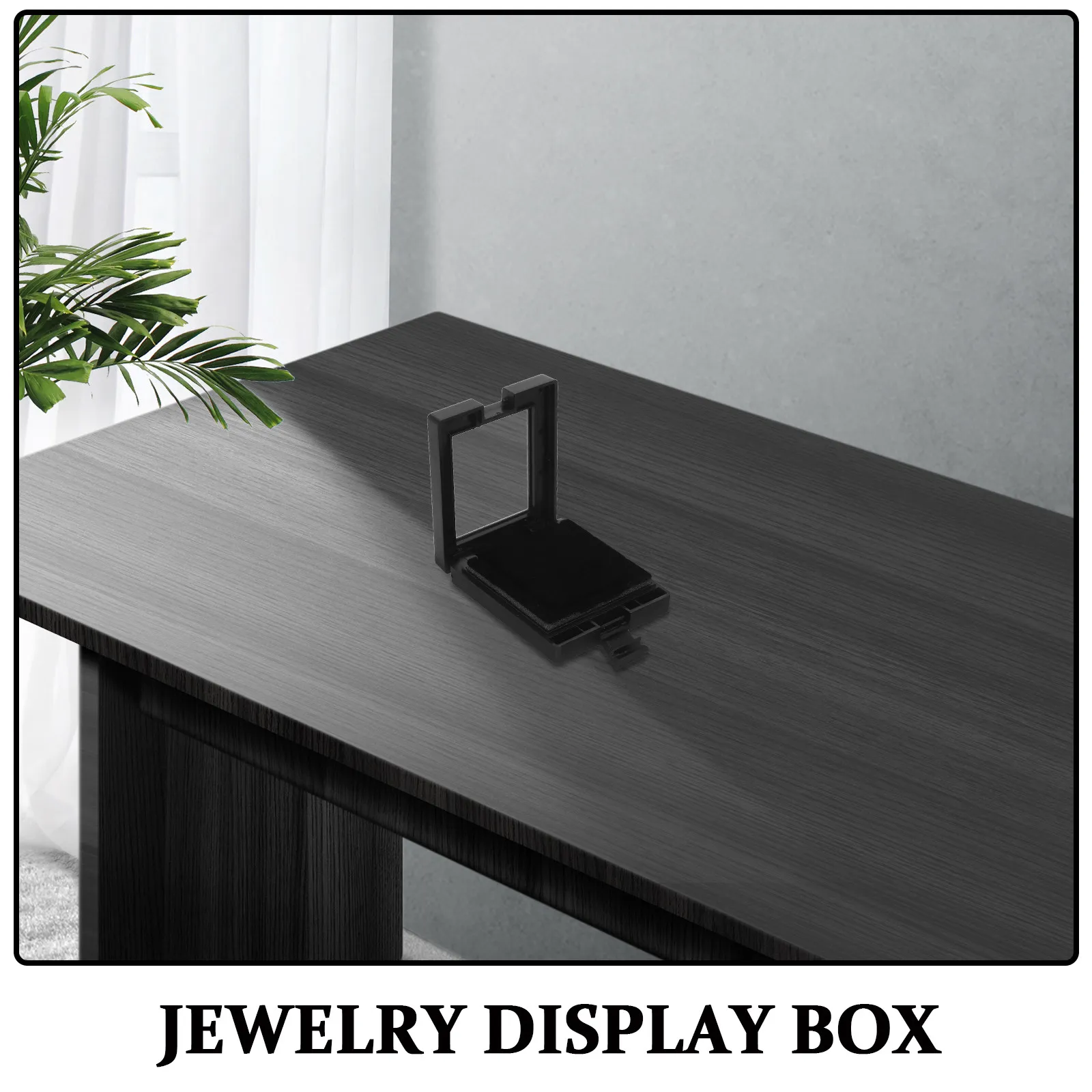 Plastic Jewelry Organizer Box Transparent Clear Design Portable Lightweight Scratch Proof Foam Lined Display Case for Gems