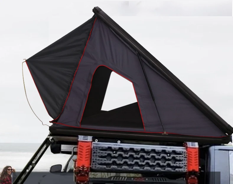 

Custom Hard Shell Triangle Camping Car Roof Top Tent Hard Cover Rooftop Tent for Sale
