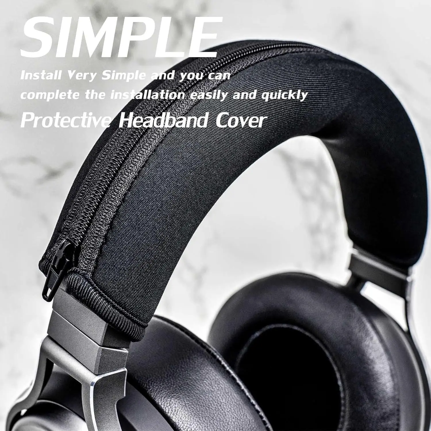 1/2/3PCS Headsets Head Beam Cover Portable Zipper Protective Sleeve for Audio Technica ATH-M30 M40 M50 M50X M50S M40X M20X M30X