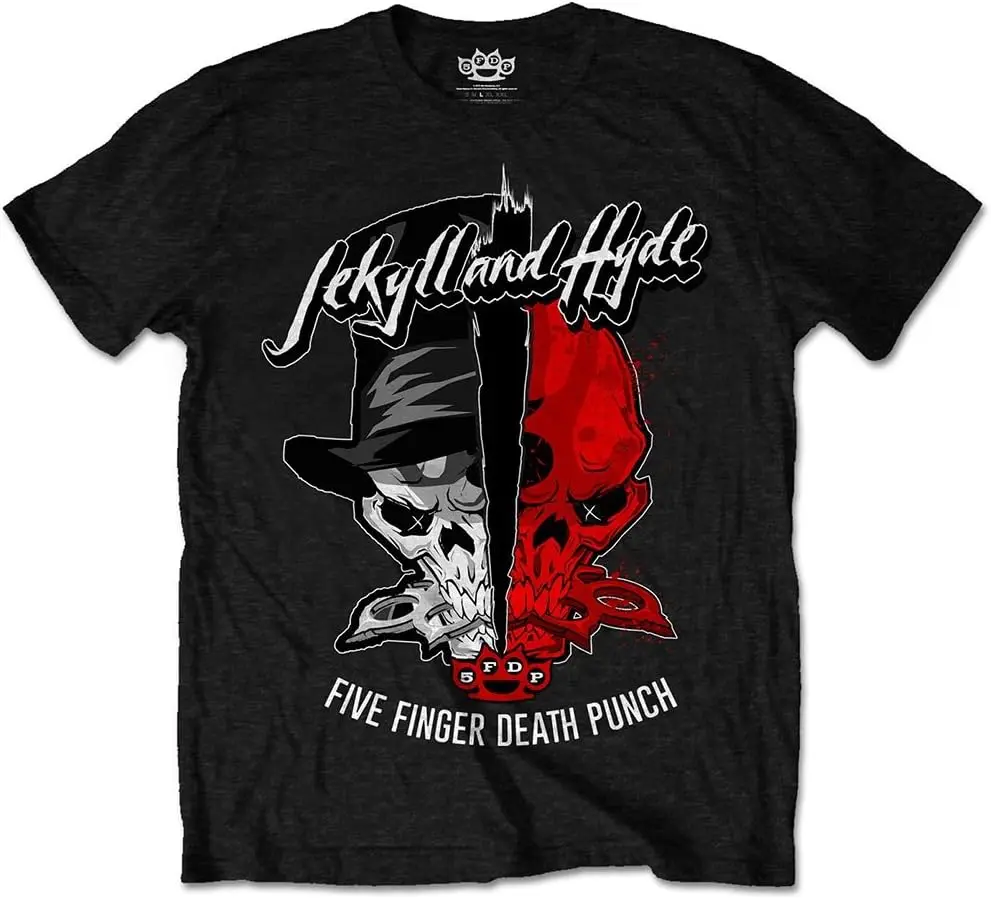 Five Finger Death Punch Men's Jekyll & Hyde Slim Fit T-shirt Black