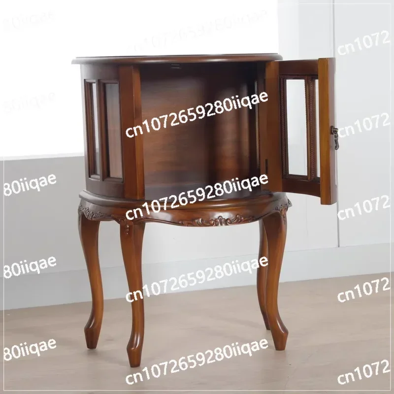 Corner cabinet, peach blossom wood, French European walnut wood, sofa, side cabinet, American glass coffee table