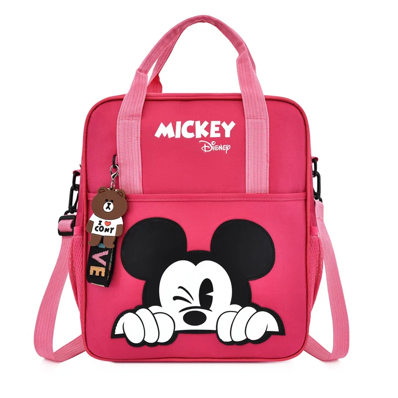 Disney Minnie Mouse Cartoon Printed Multifunctional Children\'s School Bag Fashion Student Backpack Kindergarten Bags