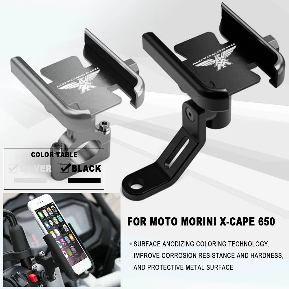 

For Moto Morini X-CAPE 650 T/TS Seiemmezzo STR SCR Corsaro ZZ ZT Supe Motorcycle Handlebar Mobile Phone Holder GPS Stand Bracket