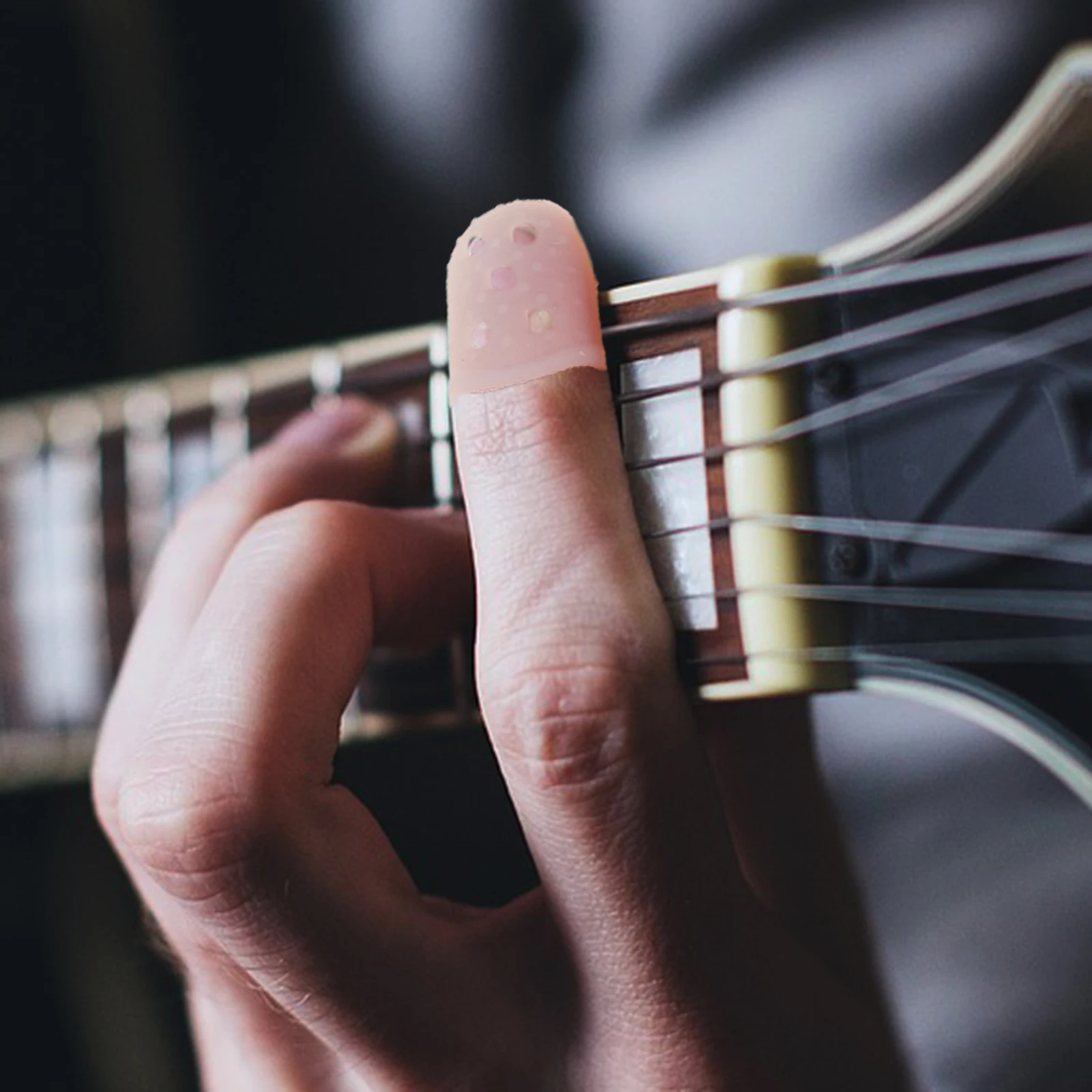 

10Pcs Kalimba Finger Sleeve Protectors Silicone Thumb Caps Practice Supplies Durable Anti-Pain Finger Covers Thumb Caps