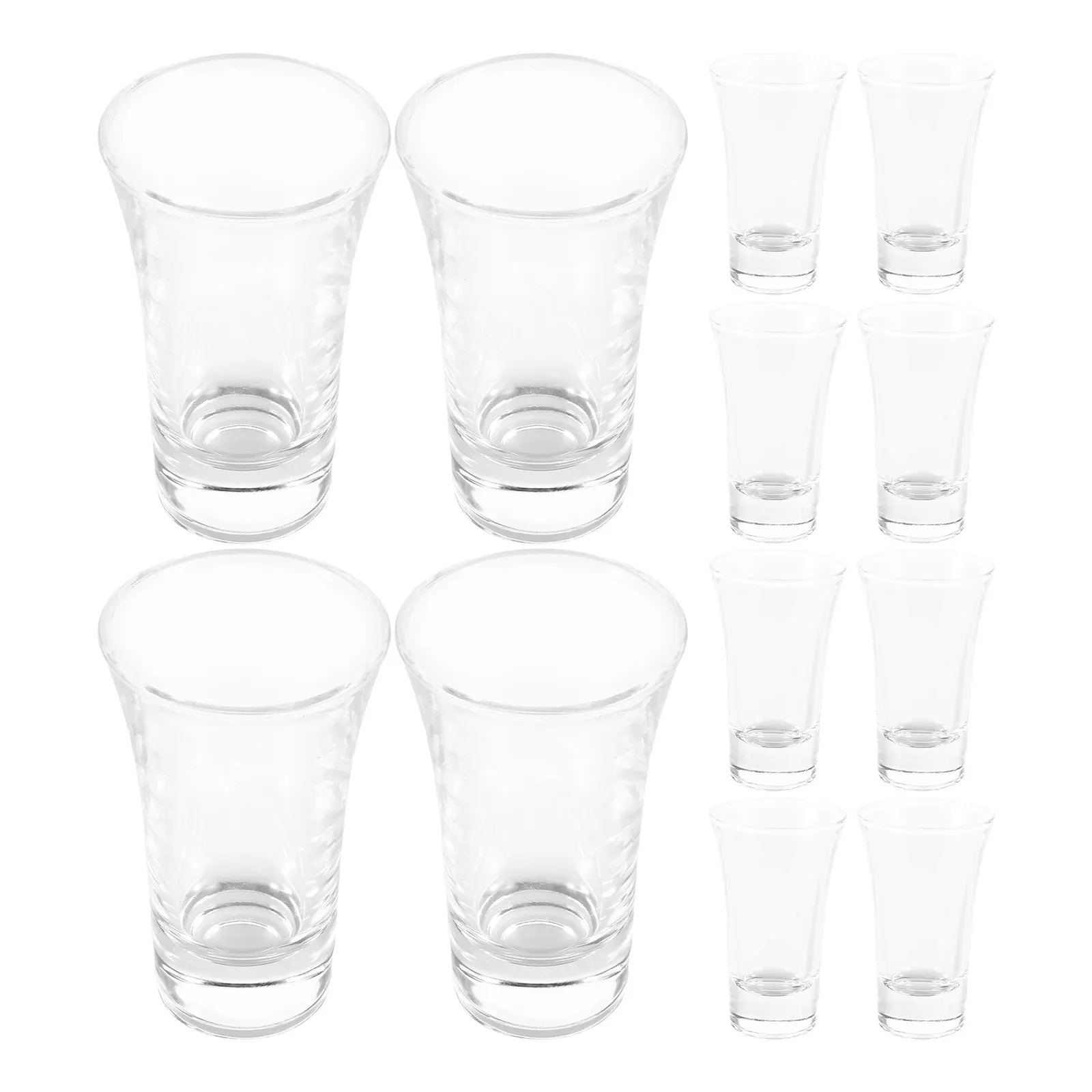 12Pcs Glass Communion Cups for Church Services Fit Standard Trays Elegant Holy Communion Religious Cups Baptism Glass Cup