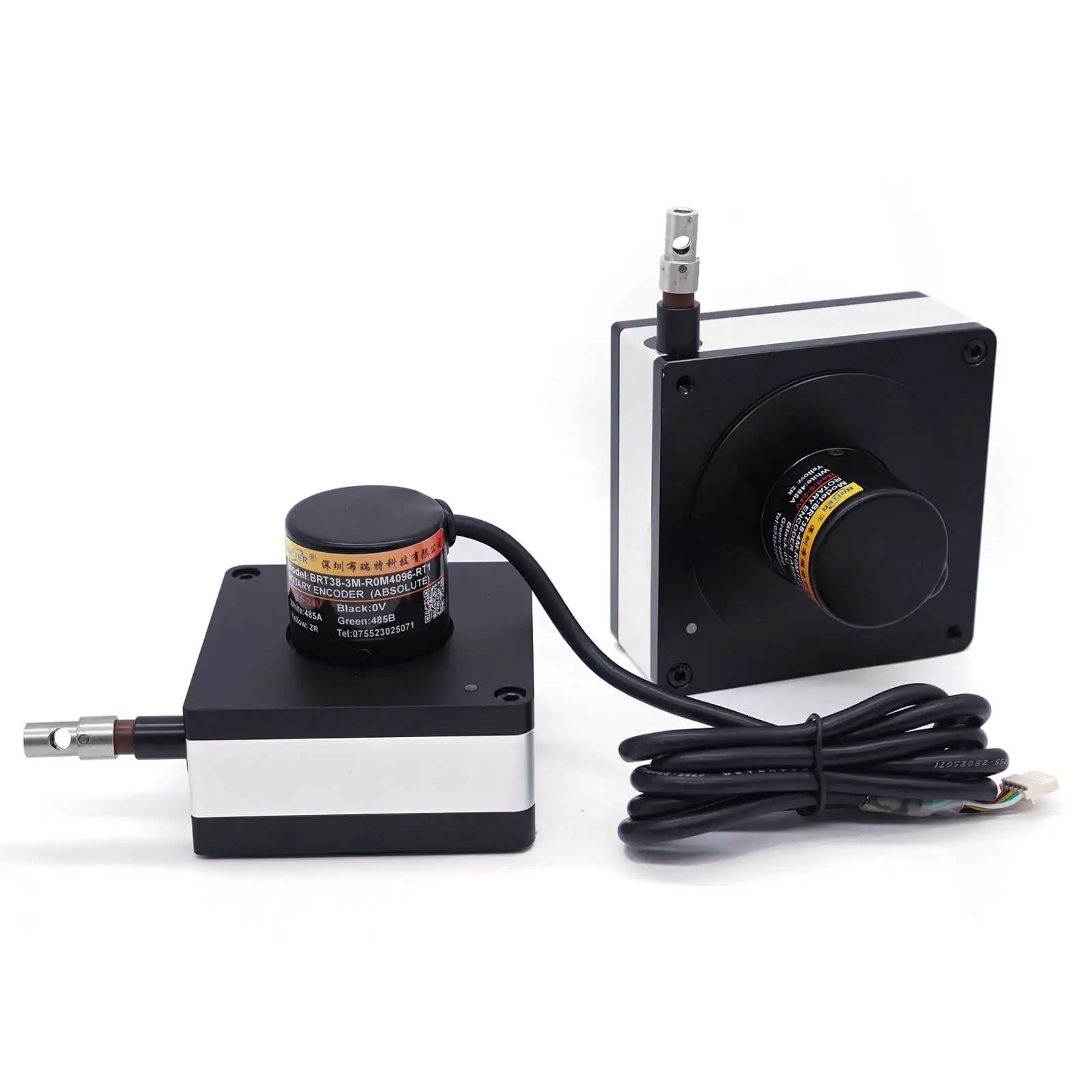 Linear wire displacement position sensor draw pull rope encoder transducer measuring range up to 10meters RS485 SSI Analog