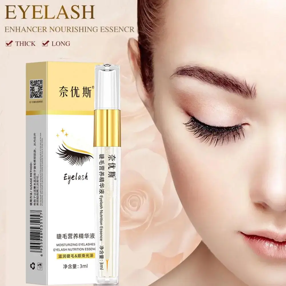 Herbal Eyelashes Growth Treatment Liquid Serum Enhancer Extension Longer Thicker Better Eye Powerful Makeup Lashes Eyebrows C3G5