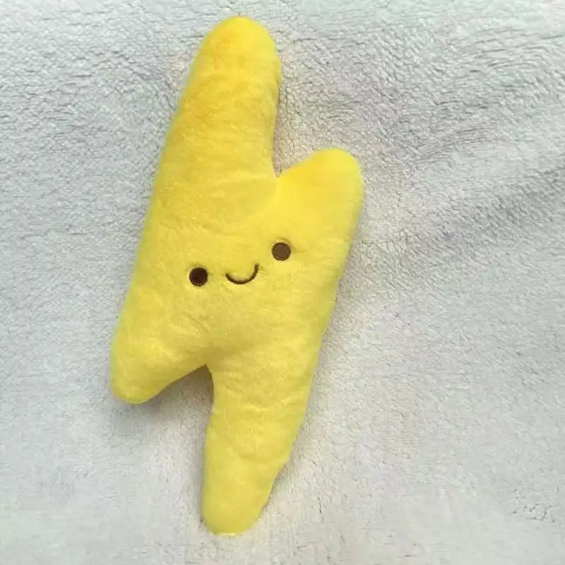 وسائد نوم معانقة وسائد دمية قطيفة على شكل ندفة الثلج أو ندفة الثلج قلادة البرق هدية عيد الميلاد والكريسماس #5