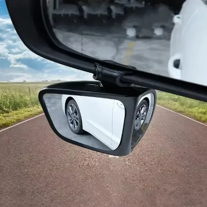 Car Front and Rear Wheel Blind Spot Auxiliary Mirror 360 Degree Reflective Ultra-clear Glass Wide-angle Mirror Car Accessories