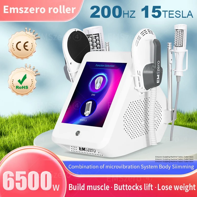 EMSZERO Vacuum Inner Ball Roller 360 Degree Rolling Cellulite Massage Weights Loss Machine Body Muscle Body Slimming Fat Removal