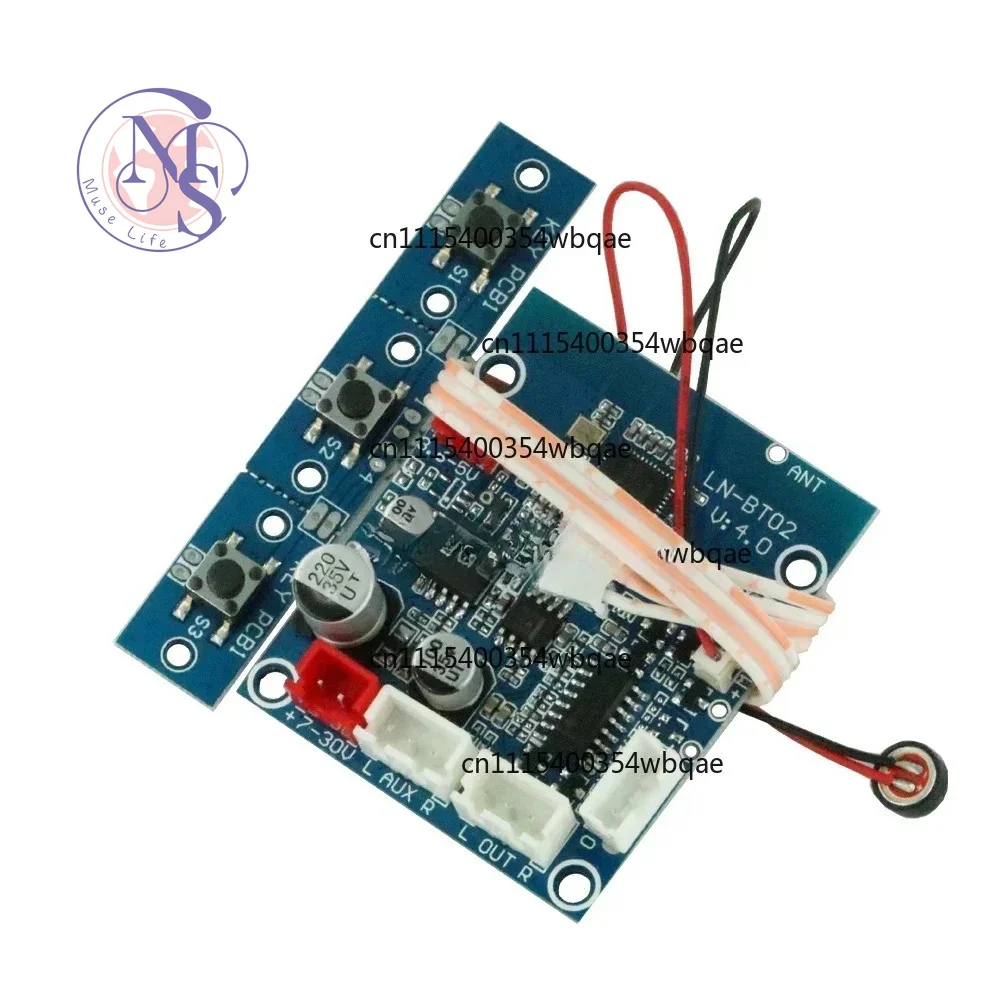NEW LN-BT02 Stereo Smart 4.0 Bluetooth Audio Receiver Module Wireless Stereo Sound Board 7V-30V For Car Phone