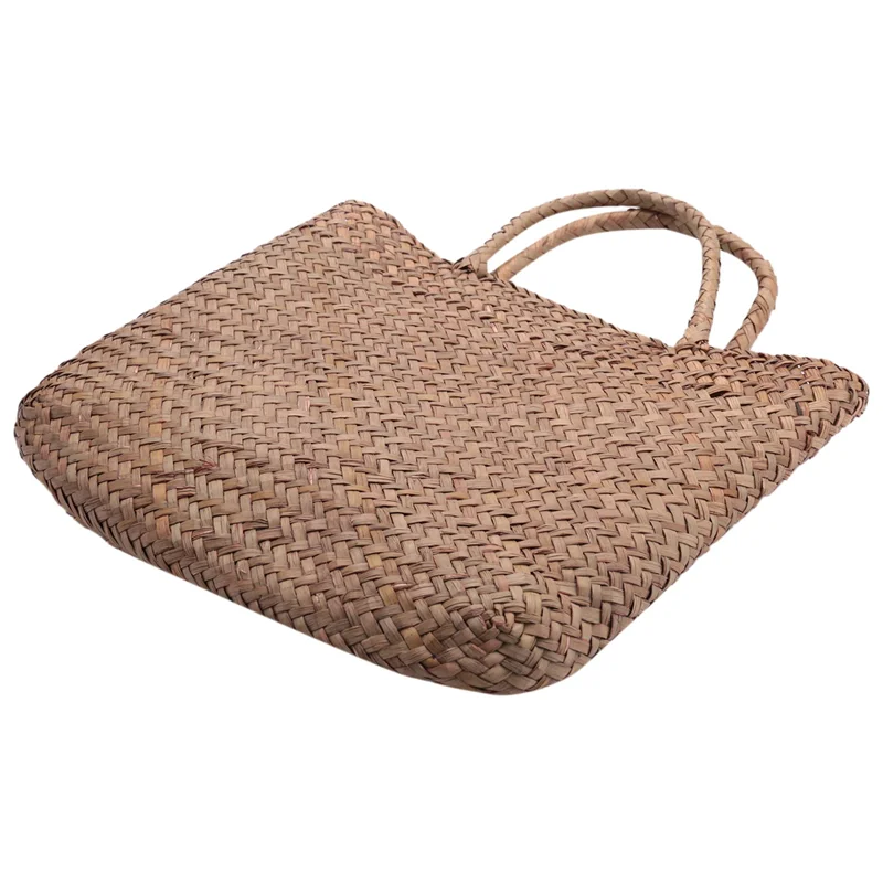 PROMOTION! Casual Straw Bag Natural Wicker Tote Bags Women Braided Handbag For Garden Handmade Mini Woven Rattan Bags