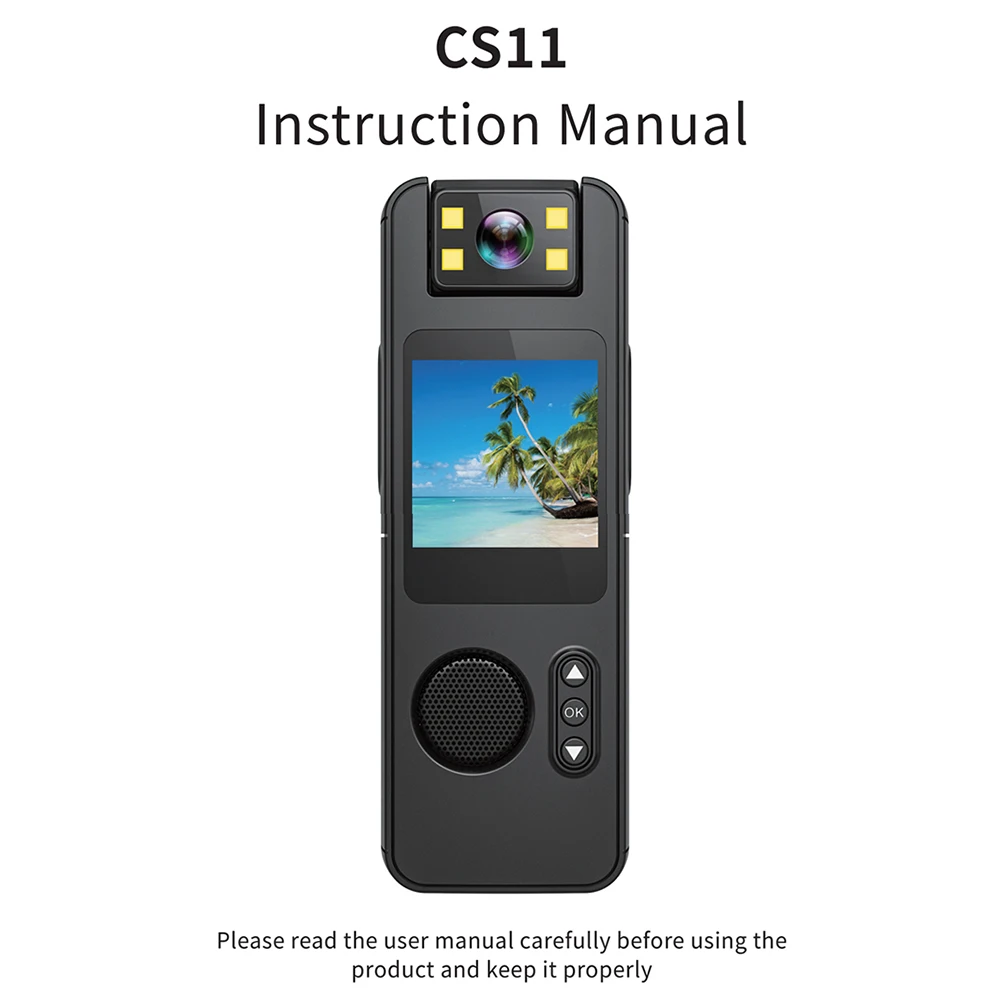 

1080P Body Camera with Audio and Video Recording WiFi Camera Camcorder with 180° Rotatable Lens LED for Traveling