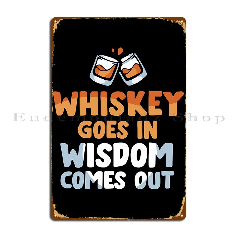 Whiskey Drinker Quote Metal Signs Wall Mural Customize Mural Wall Living Room Tin Sign Poster