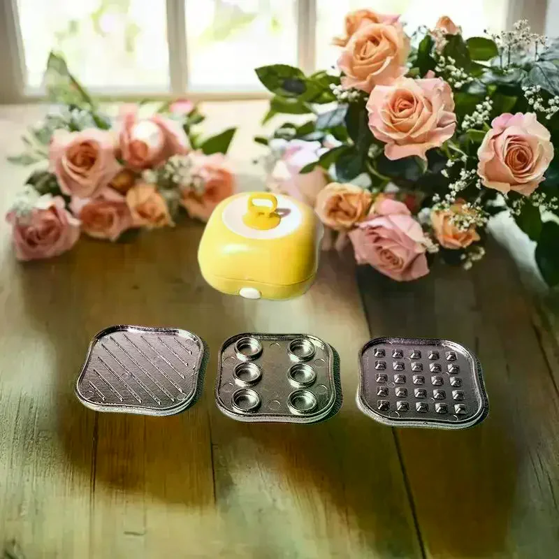 Conjunto de jogo de cozinha para casa de bonecas em escala 1/12 em miniatura - máquina de fritar e brinquedo de ovo