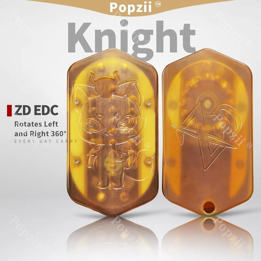 

ZD EDC Knight PEI Rotates Left and Right 360° Mechanical Multi Orbit Push Slider Anxiety Toy Multiple Way to Play Fidgeting toys