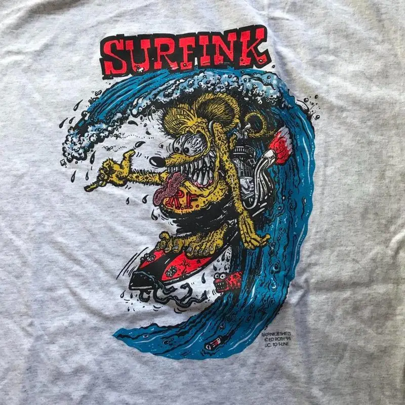 

New 1995 Ed Roth rat fink surfink T Shirt S 4XL Fans Sport Grey