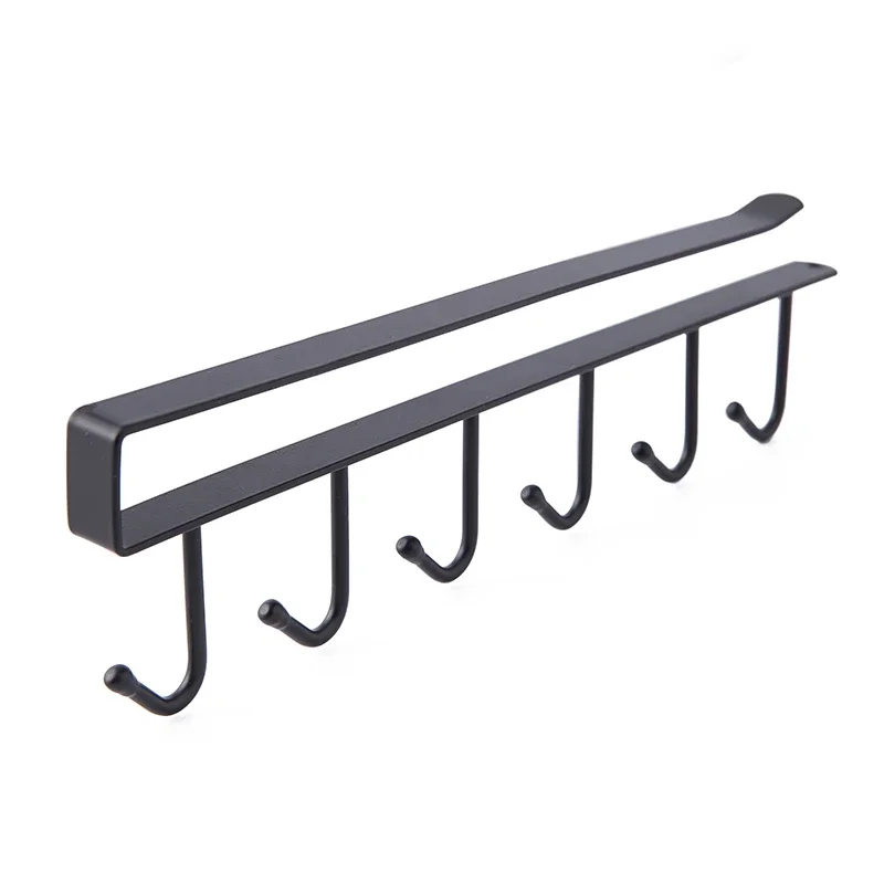 Multi-functional wrought iron non-trace nail hook ambry to receive free hanging hook chest tie scarf finishing frame