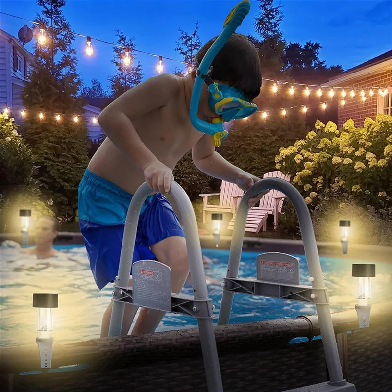 

12PCS Solar Pool Light Waterproof LED For Swimming Pool Outdoor Pool Fence Decorative Accessories-AA85