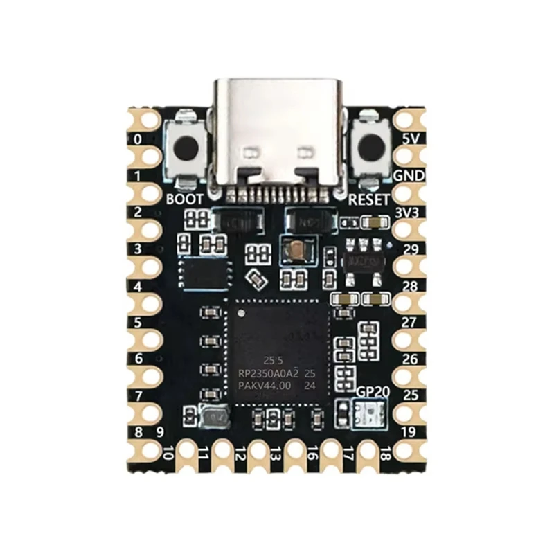 ABFU-For Raspberry Pi Pico 2 RP2350 Chip Mini Development Board Dual Arm Cortex-M33/Dual Hazard3risc-V 150 Mhz Type-C