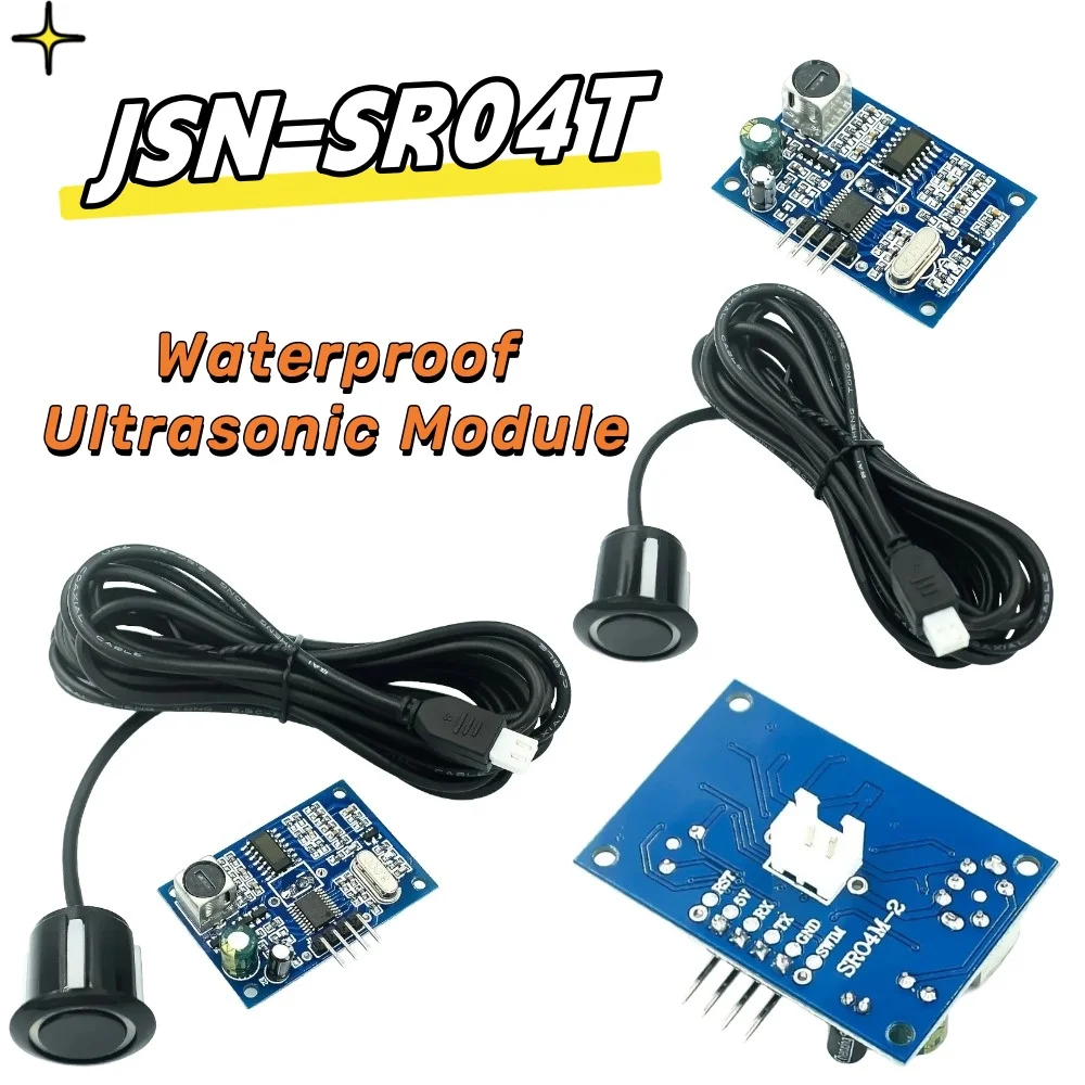 Waterproof Ultrasonic Module JSN-SR04T Water Proof Integrated Distance Measuring Transducer Sensor for Arduino