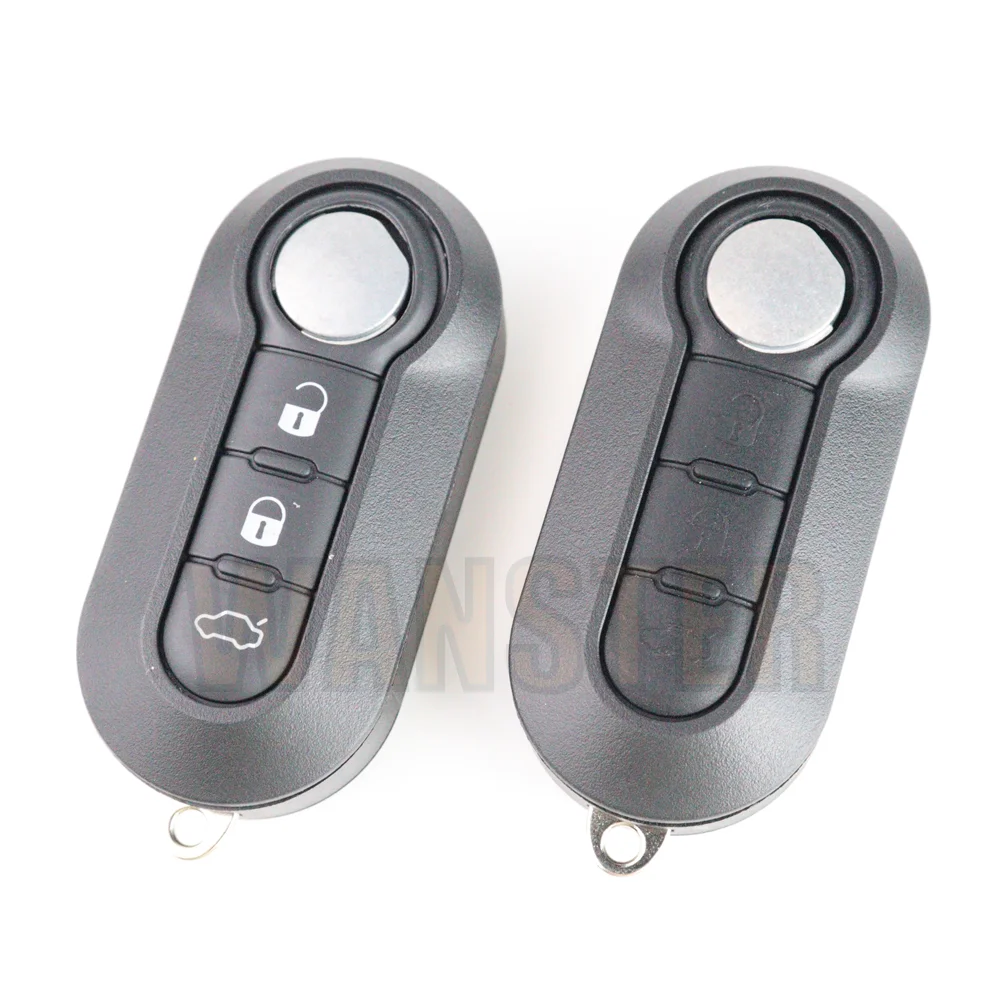 Car Key Fob Case Shell Housing for FIAT 500 Panda Punto Bravo Ducato Stilo Remote Auto Key Case Fob SIP22 Blade Flip Folding