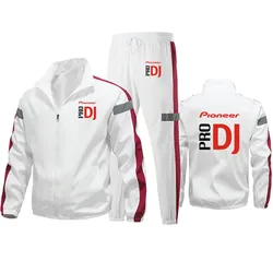 2024 Hip-hop Street Men's Jacket Set dj Pioneer pro Printed Outdoor Casual Sport Men's Suit Jacket + pants 2 piece set