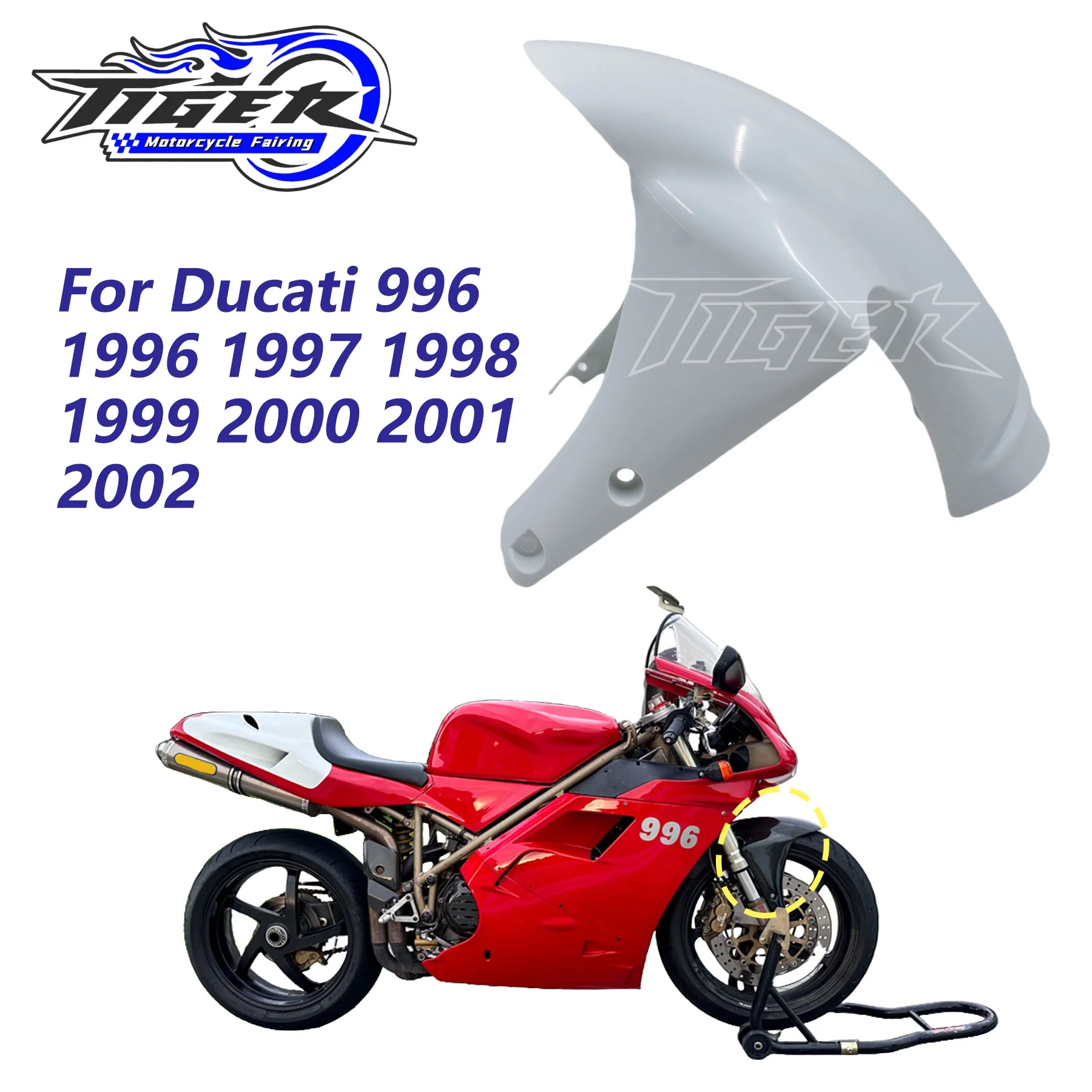 

New For DUCATI 996 748 916 998 1996 - 2002 1997 1998 1999 2000 2001 Motorbike Front Fender Fairing Kit Mudguards Mudflap