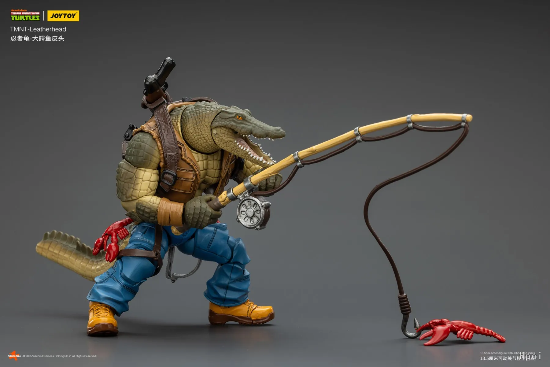 originale-in-magazzino-joytoy-tmnt-leatherhead-scala-1-18-figure-modelli-giocattoli-regali-collezioni-ornamenti