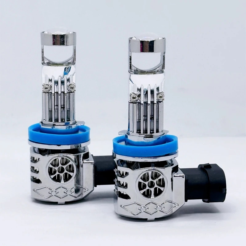 Y9Max Mini H7 LED Bulb Projector Lens H11 LED H8 H9 9005 HB3 9006 HB4 Automobles Mini Lenses Headlight Lamp 90W 12V Plug & Play