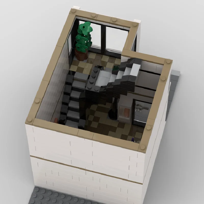 1560 PCS MOC Tall Elegant Office Building Modular Building Blocks Modern Architecture Model Display Toys Kids DIY Assembly Gifts