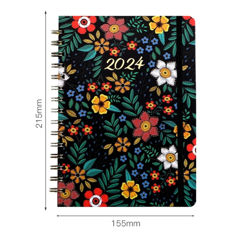 2024 Weekly Planner Spiral Bound 2024 Weekly & Monthly Planner With Premium Paper, Spiral Bound, Special Holidays