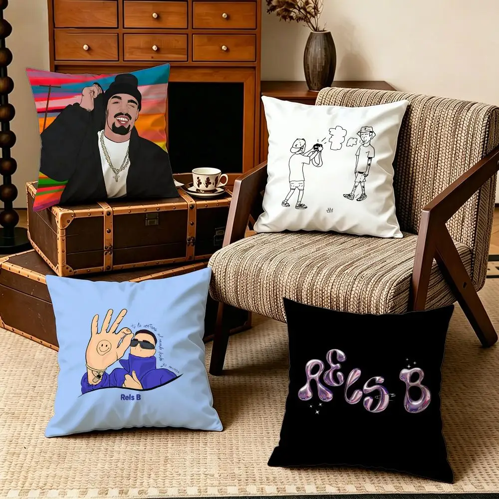 Celebrity-Rels BS Cushion Cover Soft Velvet Cushion Cover Set 4Pcs 50x50 45x45 Zipper Pillowcase for Home Decor