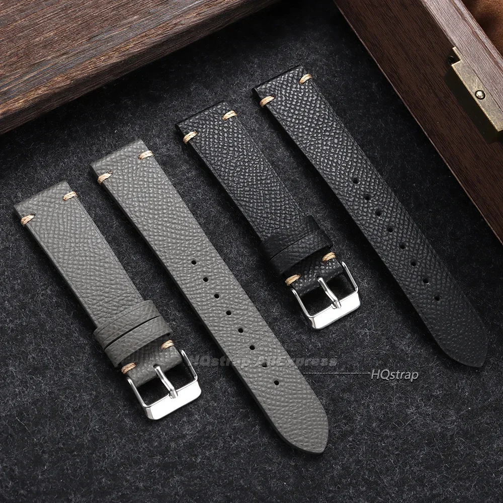 Genuine Handmade Leather Watch Strap 18mm 19mm 20mm 22mm for Seiko for Rolex Universal Bracelet Business Men Women Cowhide Band