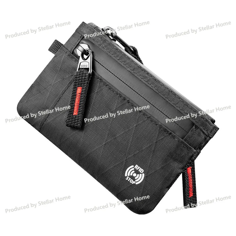 Change Bag Multifunctional Anti-theft Swipe Card Bag X-pac Mini Travel Wallet with Lanyard