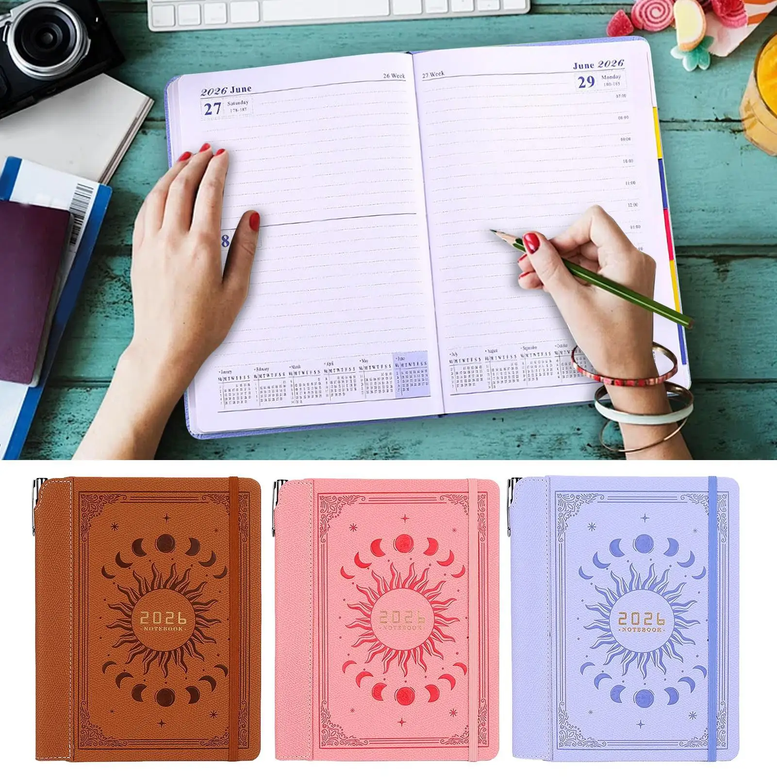 교사 플래너 2026 계획 일정표 영어 일정표 노트북 업무 기록 다이어리 목표 약속 할일 목록 계획