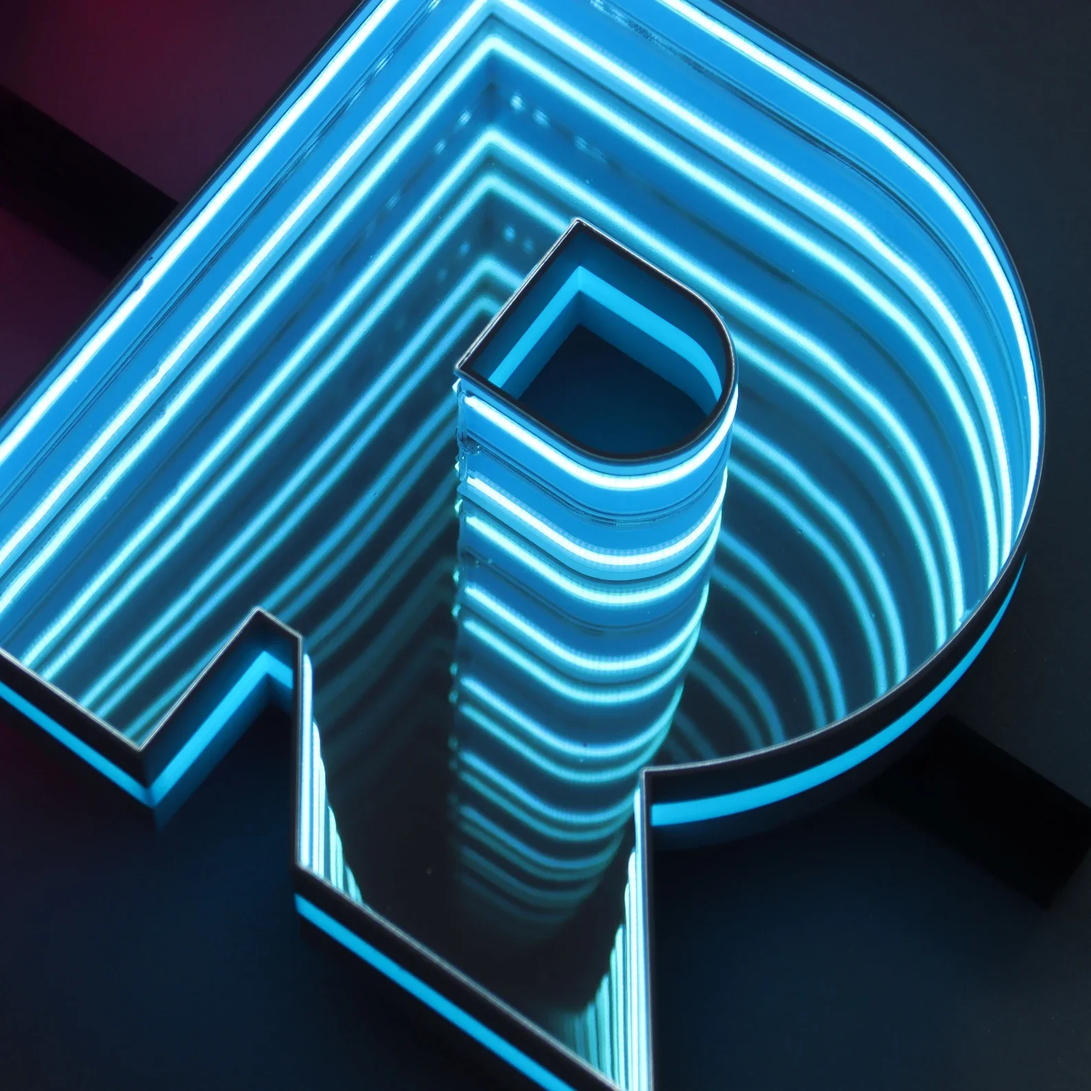 Custom Infinity Mirror LED LOGO Sign Personalized Custom 3D Business Office Wall Logo Custom Salon Decor Sign Dropshipping