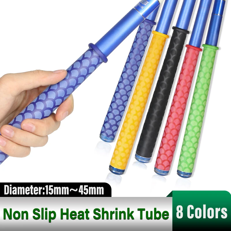 

15~45mm Fish Scale Pattern Anti-Slip Heat Shrink Tubing, for Fishing Rod Handle Insulation Protection, 1~5 Pieces Per Pack