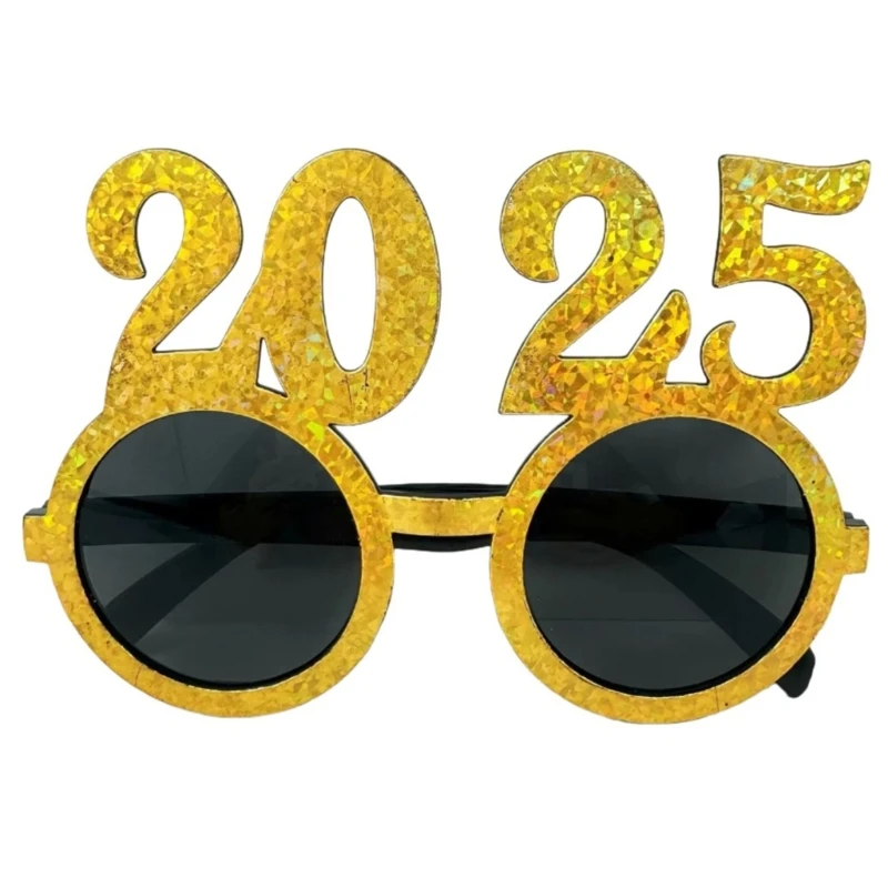 11 스타일 참신 재미 있은 새해 복 많이 받으세요 프레임 안경 파티 선글라스 성인을위한 2025 신년 파티 안경 청소년 어린이