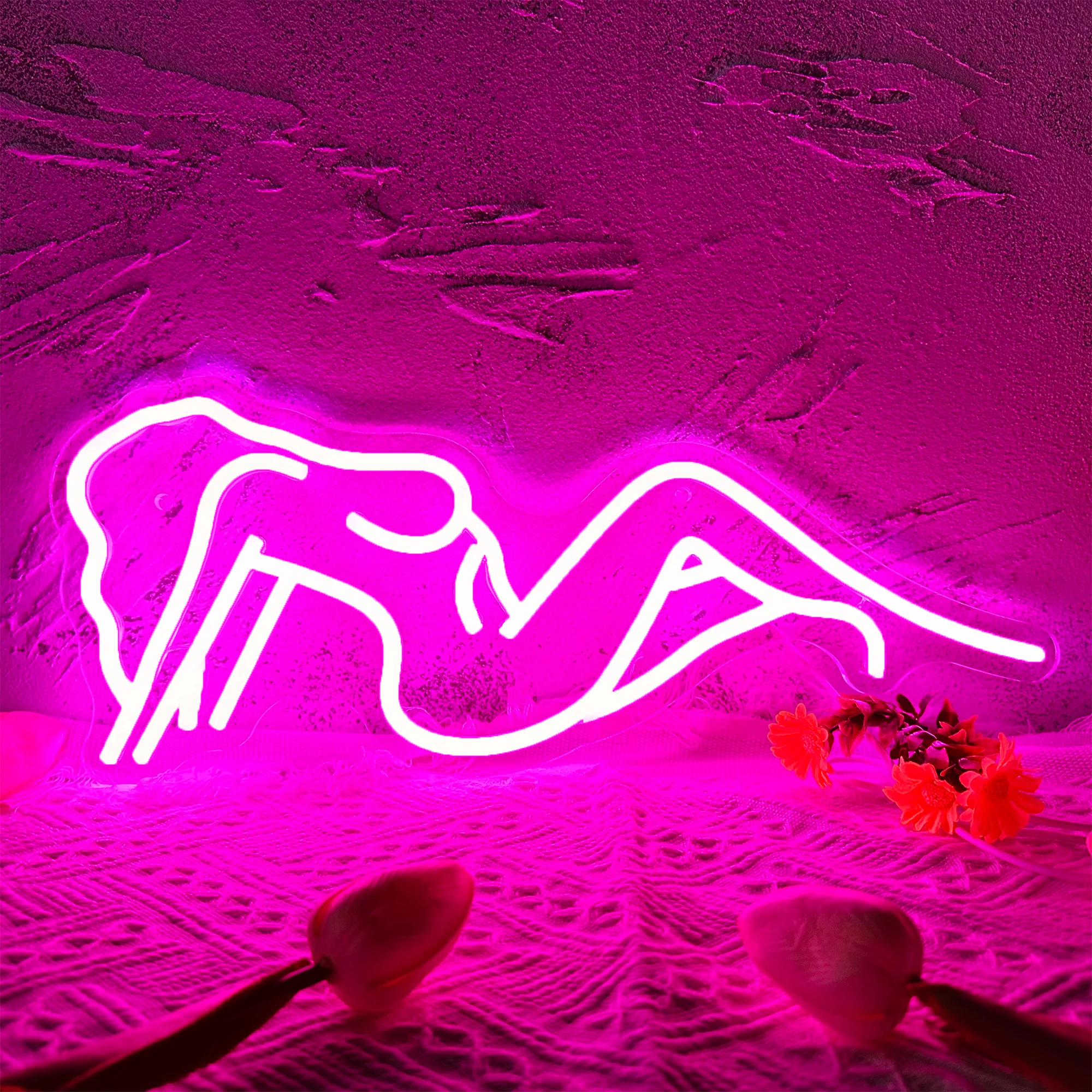 Sexy senhora corpo led sinais de néon usb alimentado parede arte decoração da lâmpada para casa festa bar loja decoração do casamento lâmpadas néon acrílico