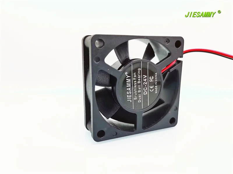 JIESAMMY Double BALL BEARING Ventilador Chassis, Chassis Inversor, 6cm, 24V, 12V, 5V, 6020, 60x60x20mm