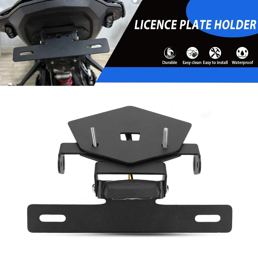 

S1000RR держатель номерного знака номерного знака для BMW S1000 RR M1000RR 2019-2026 S1000R аксессуары для мотоциклов хвост аккуратный со светодиодной подсветкой