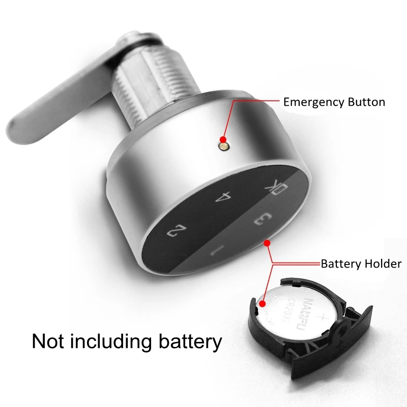 Cerradura electrónica inteligente con huella dactilar, bloqueo codificado con pantalla táctil para gabinete, buzón, archivo, cajón de Sauna, taquillas escolares, fácil de instalar