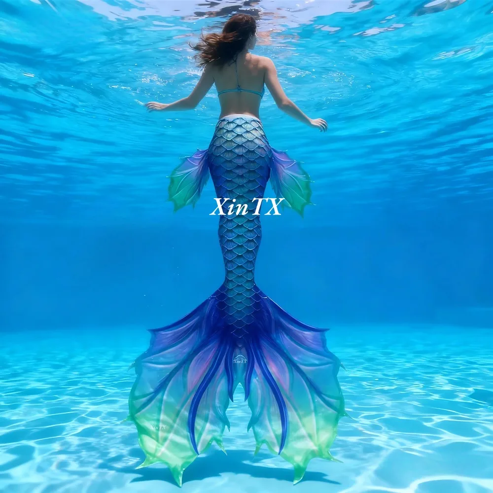 

Unisex Mermaid Tail for Swimming Role-playing Water Parties Elastic Comfortable Fish Tail Fin for Adults And Girls