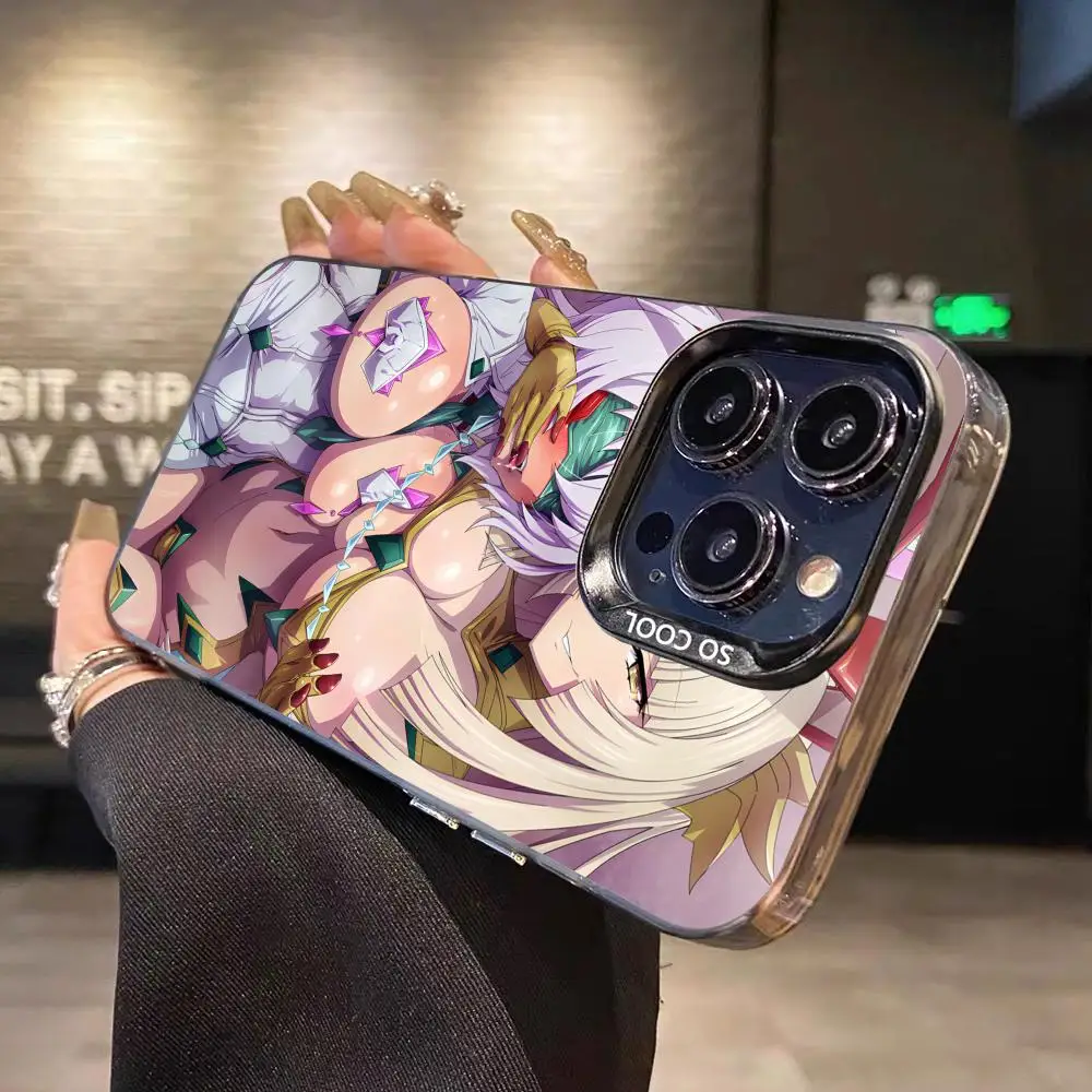 

Anime Hentai Waifu Senpai Phone Case for iPhone 16 15 14 13 12 11 X XR XS 8 7 Pro Max Plus Colored Translucent Luxury Smartphone