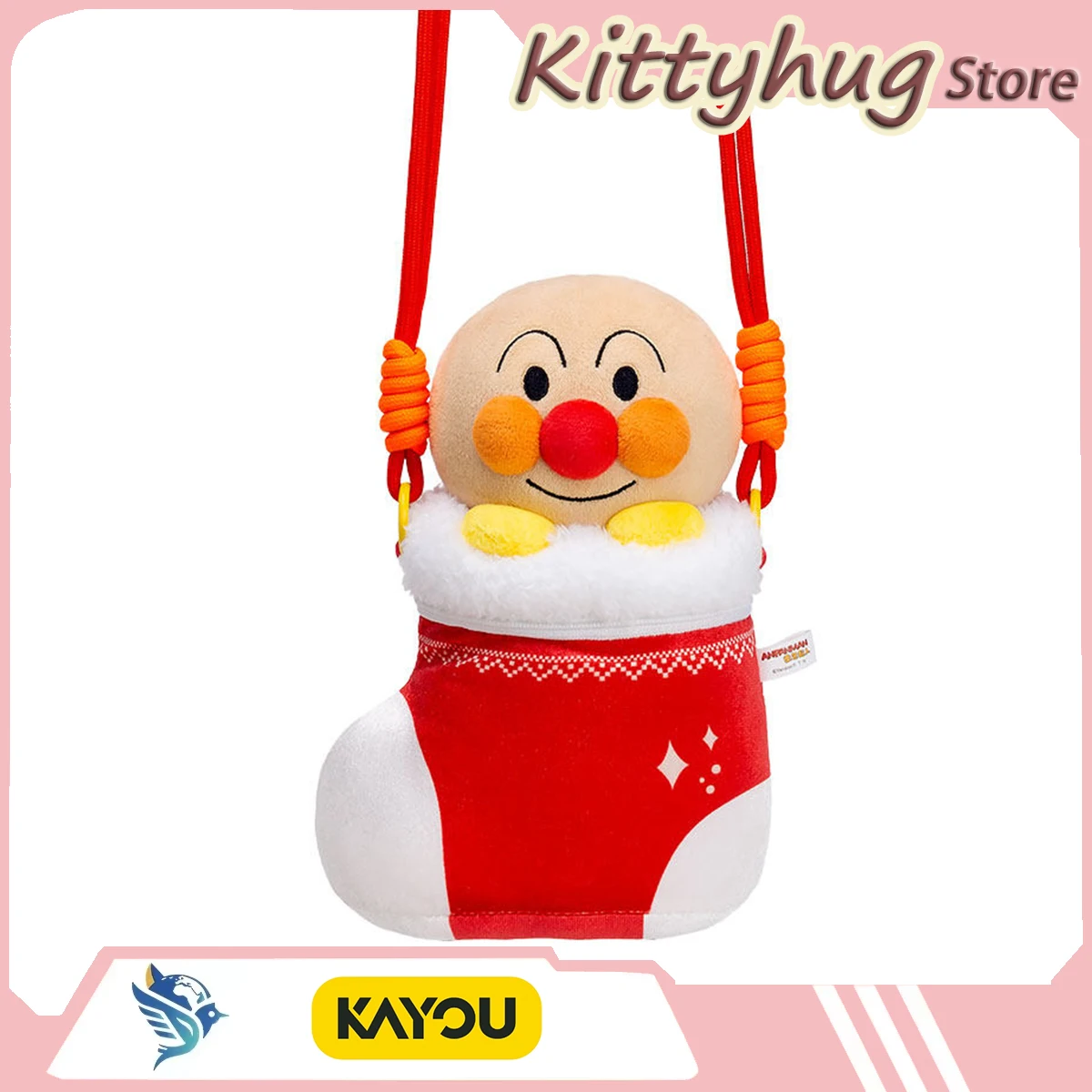 

Kayou Anpanman Christmas Gift Series Baikinman Christmas Stocking ​Genuine Surrounding Gifts Bag