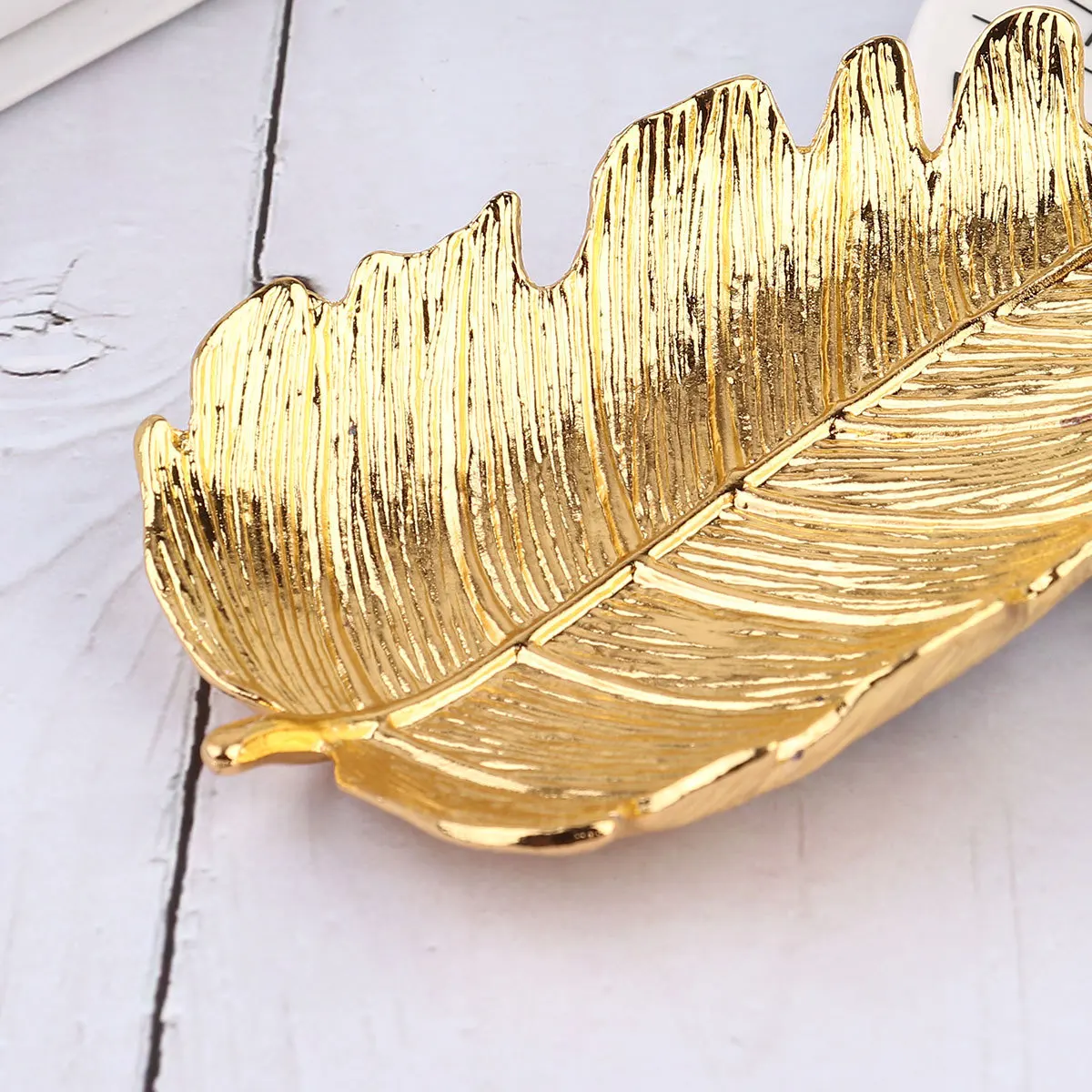 

1Pcs Mini Jewelry Storage Tray Leaf Shape Ring Plate Organizer for Home Table Decorative Dish Shape Tray Jewelry Plate