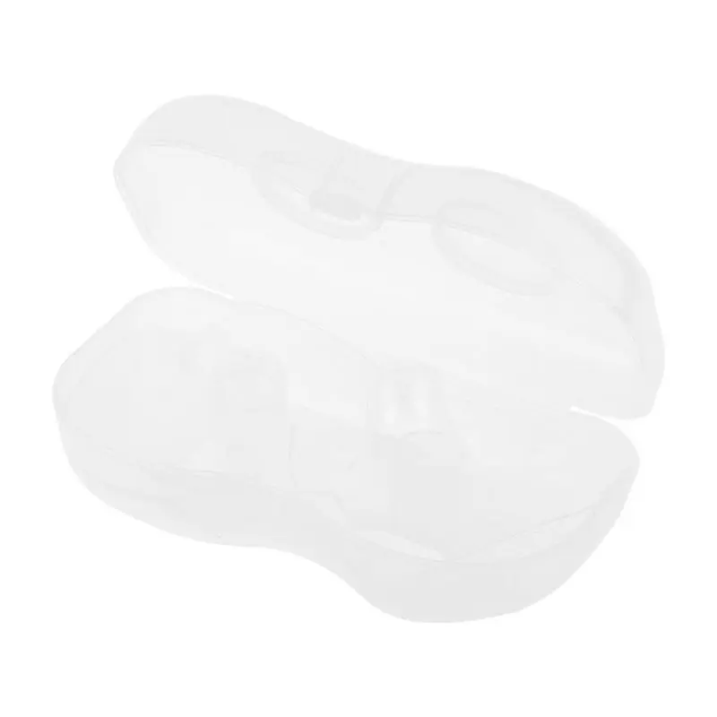 2Pcs Ultra-thin Soft Silicone Nipple Shield Protector Baby Breast Milk Feeding Conical with Carrying for Case W3JF