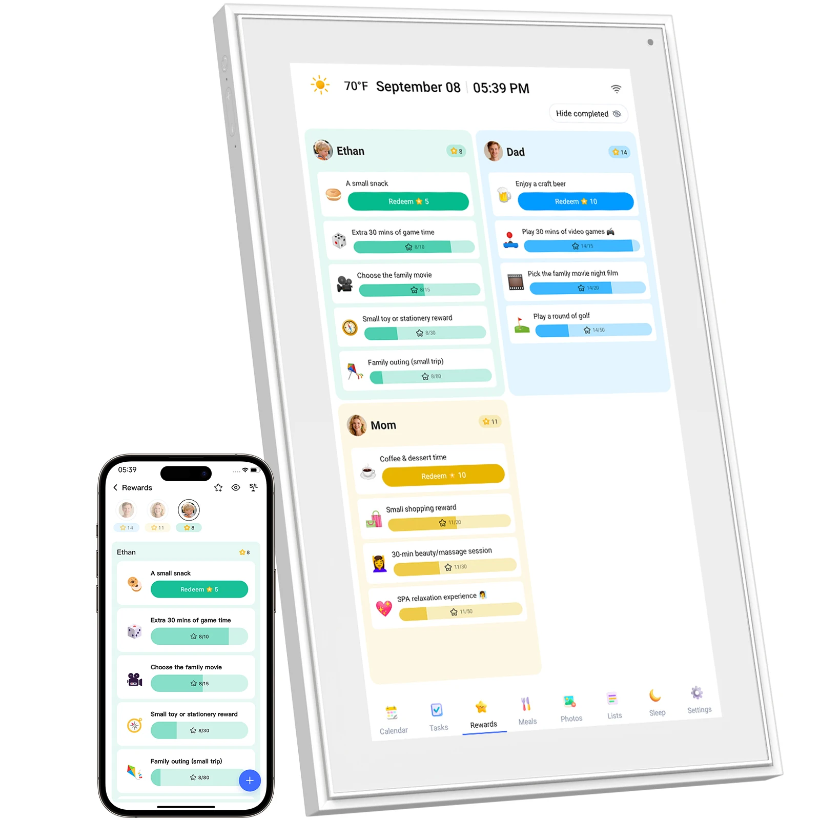 

Original Factory Smart Electronic Family Calendar 15.6 Inch Touch Screen Home Weekly Wall Digital Calendar Planner Display