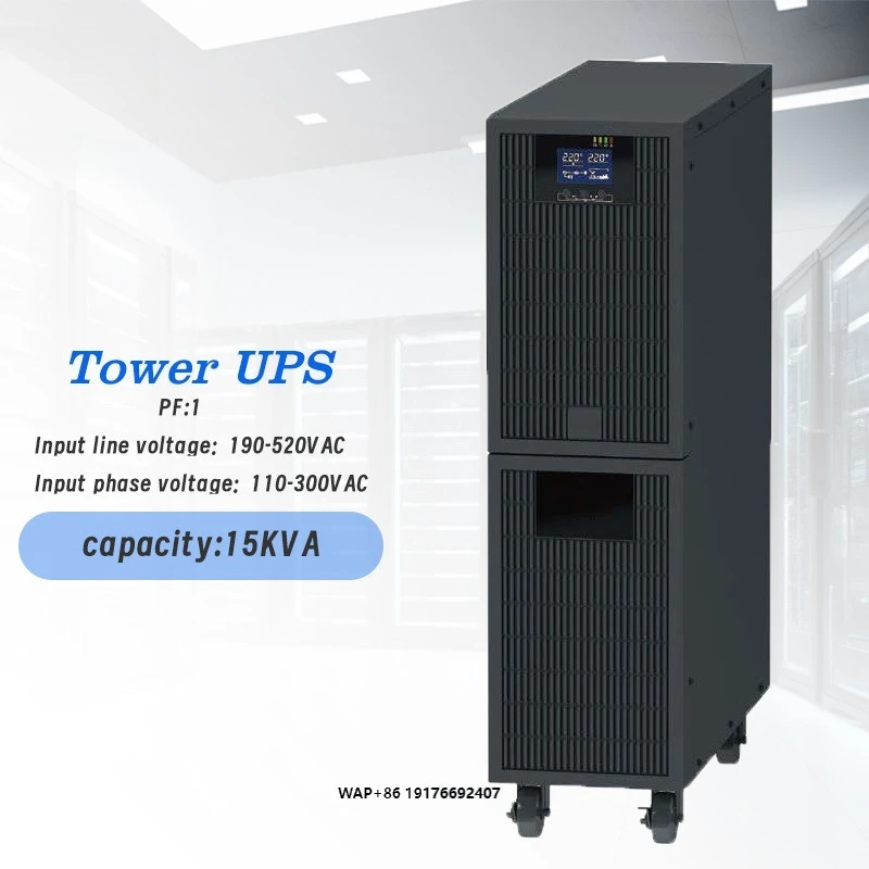 

Tower Type Uninterruptible Power Supply Online UPS 15KVA/15KW Spare Battery UT3115 Pure Sine Wave 0-second Conversion Time